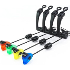 Hirisi Tackle Carp Fishing Swingers 4pcs LED Light 2.5mm Plug with Box Fishing Bite Alarm Fishing Accessories