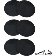 3 Pairs Slider Fitness Exercise Slider Gliding Disc Fitness Training Exercise Visit Slider Sliding Discs Core Trainers Sliders Double-Sided Exercises Abdominal Training for Full Body Black