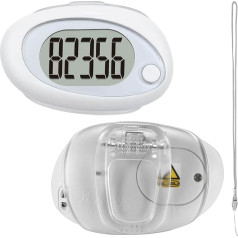 Pedometer for Walking, Simple Pedometer with Detachable Buckle and Lanyard, Max 99999 Steps, 3D Pedometer, Large LCD Display for Seniors, Men, Women, Kids