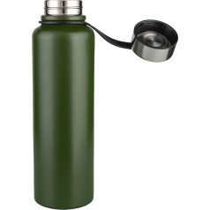 1.5 Litre Metal Water Bottle, Stainless Steel Vacuum Bottle, Non-Leaking, Sports Water Bottle, Water Bottle for Running, Gym, Cycling, Green