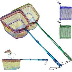 DaddyGoFish Children's Fishing Net - Ultralight Telescopic Bait Bag for Catching Fish Butterflies on the Water Beach Sea Pond Gifts for Boys and Girls