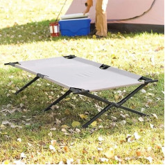 SUBLXPoten Camp Bed Easy Assemble Folding Lounger for Campers up to 1.88 m or 136 kg Lighted Camping Beds. Folding Bed for Sleeping Tent