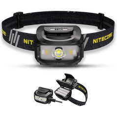 Nitecore NU35 LED Rechargeable Headlamp: Dual Power Hybrid, LED 460 Lumen, IP66 Waterproof / Red Light Headlamp