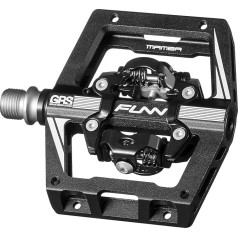 Funn Mamba S MTB Clipless Pedals, Double Sided Click Compact Platform Mountain Bike Pedals, Compatible with SPD Cleats, 9/16