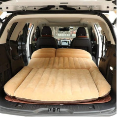 Sinbide Removable Car Air Mattresses Air Bed Camping Inflatable Mattress Sleeping Mat Car SUV MVP with Pump, brown