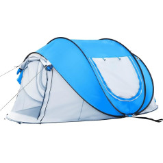 Pop Up Tent Camping 4 Person Instant Pop Up Tent Easy Set Up Camping Tent for Family in 3 Seconds Automatic Waterproof Tents for Camping Beach Hiking and Travel Green