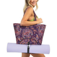 Explore Land Tragetasche für Yogamatte, Tragetasche mit 4 Taschen, passend für Wasserflaschen und Matten aller Größen