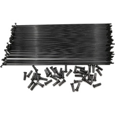 Bicycle Spokes 14g 2.0mm Diameter MTB Spokes Cylinder Black Color J Bend Mountain Bike Spokes Cycling Road Bike Tours for Bicycle Wheels Bicycle Spokes (Color : 233mm)