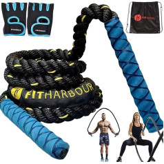 Schweres Springseil für Fitharbour – verbesserter Fitharbour Griff, 1,2–2,3 kg, gewichtete Springseile für Männer und Frauen, Zuhause, Fitnessstudio, Krafttraining, verbessern Kraft und Muskelaufbau