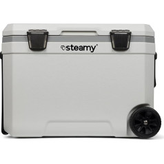 Steamy Marine 45 Scooter Cool Box with Wheels, 45 Litres, White