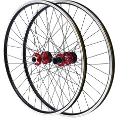 Mountain Bike Wheelset 29 Inches, Front and Rear Wheel Set, Double Six Hole Disc MTB Wheel Set, Quick Release Aluminium Alloy Rim 7-12s Cassettes for Mountain Bike