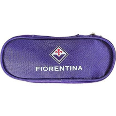 Acube srl Fiorentina Long Pencil Case with Zipper Oval Purple, purple