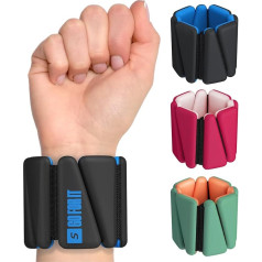 SPORTBIT Handgelenk- und Knöchelgewichte für Frauen – 2-Set (0.5 kg), Silicon-Oberfläche, Verstellbarer Riemen – Being, Handgelenkgewichte für Walking, Laufen, Yoga, Pilates, Tanz, Aerobic