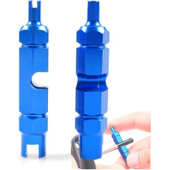 SUPEROK Tools for removing tyre valves, valve core remover repair tool, Presta Schrader tyre valve core remover, repair kits for bicycle tyres for replacing valve cores (2 pieces).