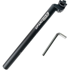UPANBIKE 350mm Aluminum Alloy Bicycle Seat Post with Micro Adjustment Clamp (φ 25.4 27.2 28.6 30.4 30.8 31.6mm)
