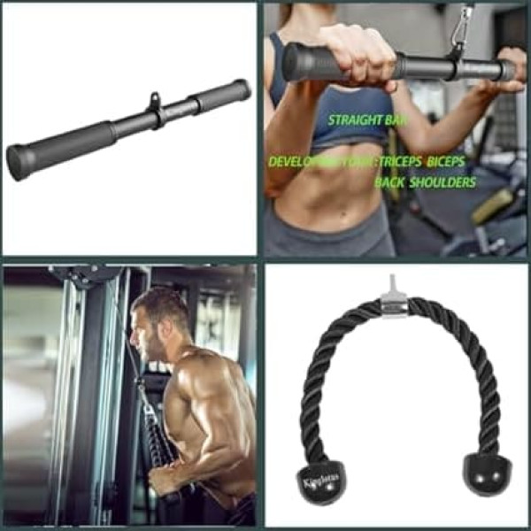 Kinglotus Cable Machine Accessories Home Gym Triceps Accessories Lat Pull Down Attachment
