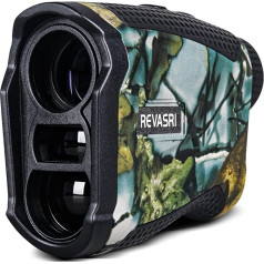 Hunting Rangefinder REVASRI Laser Rangefinder for Hunting/Archery 1200Y/M 6.5X Magnification IP54 Waterproof Speed Measurement Target Detection Technology All-in-One Function