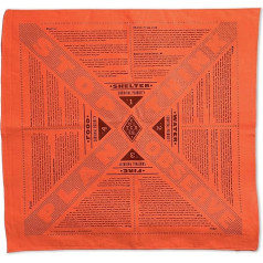Colter Co. Reflective Survival Bandana, High Visibility for Camping, Hiking, Hunting, Backpacking, 100% Cotton, Made in The USA (Stayin' Alive)