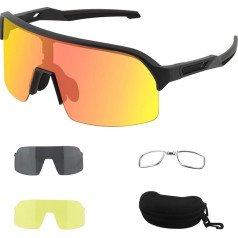 ToopMount Polarised Cycling Glasses, UV400 Sports Sunglasses with TR90 Frame, 3 Lenses for Men, Women, Baseball Golf