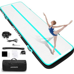 Hmtaolife Gymnastics Mat with Shoulder Strap, 6.6/10/13/16/20 Feet, Inflatable Training for Kids, Thick Floor with Electric Pump for Home, Water Fun, New Train