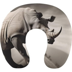 WYUSPGK Reisekissen, Südafrika Tierdruck Nackenkissen U-förmiges Kissen Reise Nackenkissen Memory Foam Kissen Flugzeug Kissen Tragbares Kissen