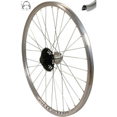 Redondo 27.5 Inch Rear Wheel Wheel Rim Silver Disc + 7 Speed Cassette