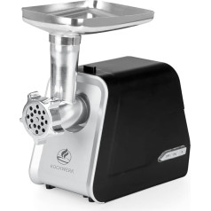 KOCHWERK Electric meat grinder with various attachments, processed up to 2000 g/min, minced meat, kibbeh, churros, sausage and more at the touch of a button, easy to use and clean [1600 W]