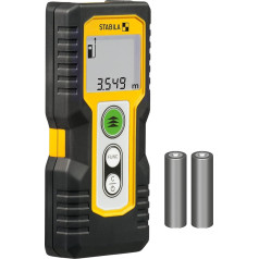 STABILA LD 220 Laser Rangefinder Max Measuring Range 50 m 4 Measuring Functions (including Area and Volume) IP 54 Batteries Included (2 x AAA)