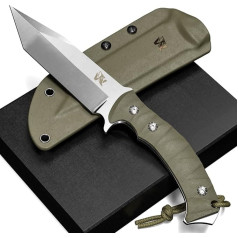 Wolfgangs Impetus High-Quality Outdoor Knife Fixed Made of Finest 440C Steel - Hunting Knife Including Kydex Holster - Survival The Perfect Survival Knife in the Wild