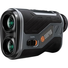 SUNPOW Golf Rangefinder with Slope, 1200 Yards, 7X High Precision Rangefinder Magnification for Golf & Hunting, Flagpole Locking Vibration, Rechargeable Rangefinder with Magnetic Strips