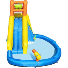 Bestway® H2OGO!™ ‘Mount Splashmore’ Water Park with Continuous Blower, 5–10 Years, 435 x 286 x 267 cm