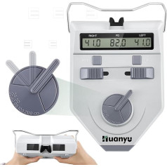 Huanyu Optical PD Meter Digital PD Meter Reading Resolution 0.1 mm Pupil Distance Meter Optometry Equipment with Adjustable Vision Range (LY-9AT: Adjustable Type/Battery Type)