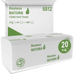 Scott Natura C-Fold Paper Hand Towels Large [20 Packs of 84 Towels Each] White