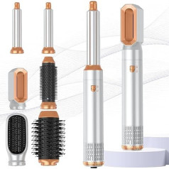 Air Styler 6 in 1, Atopskins Hair Styler with 1000 W Hair Dryer, Warm Air Brush, Hair Dryer Brush, Round Brush Hairdryer, Curling Iron, Straightening Brush for All Hair Types, Drying, Straightening,