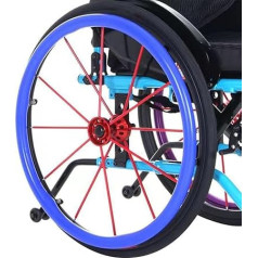 22/24 Inch Silicone Wheelchair Sliding Rim Covers, Non-Slip, Wear-Resistant, Hand Slider Cover, Wheelchair Hand Rim Covers, Wheelchair Rear Wheel Cover for Improvement of