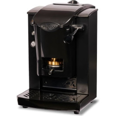 FABER COFFEE MACHINES Slot Plast Model Pod Coffee Machine 44 mm Adjustable Brass Pad Press (Black/Black)