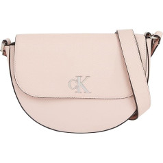 Calvin Klein Jeans Women's Minimal Monogram Saddle Bag, Small, Black, One Size