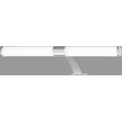 BRILONER - LED Mirror Light Bathroom Mirror Lamp 2 in 1 Mounting Cabinet Lamp Wall Lamp IP44 Neutral White Light Colour 6 W Matt Chrome 40 cm