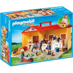 Lauku figūriņu komplekts 71393 jauns pārvietojams stallis