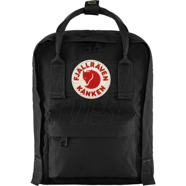 Fjällräven Kånken Mini Black bērnu skolas mugursoma pārgājieniem (F23561-550) / Viens izmērs