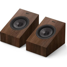 KEF Q8 Meta Passive Dolby Atmos HiFi Wall Speaker, Walnut | Music | TV & Home Cinema | Gaming | Closed 2-Way Box | 13 cm Uni-Q Driver with MAT