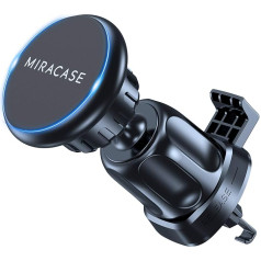Miracase Car Phone Mount, Universal Magnetic Phone Mount, Air Vent Clip and Strong Magnet, Hands-Free Calling Compatible with iPhone 15/14/13/12/SE/11/xr/xs/x/8/7, Samsung, Huawei etc