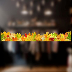 Herbstliche Aufkleber in Farbe in buntem Blätter-Design. Fenster-Aufkleber von Stickers4., Border