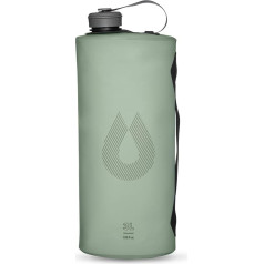 Hydrapak Seeker Collapsible Water Storage (3L/100oz) - BPA & PVC Free Camping Hydration Reservoir Bag - Sutro Green, Green