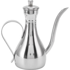350 ml Oil Can Cooking Oil Can with Long Mouth Stainless Steel Oil Bottles Oil Bottle Vinegar and Oil Dispenser Oil Dispenser Olive Oil Bottle for Kitchen, Cafe, Hotel and Restaurant