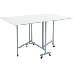 Sewing Online Craft and Cutting Table Silver and White
