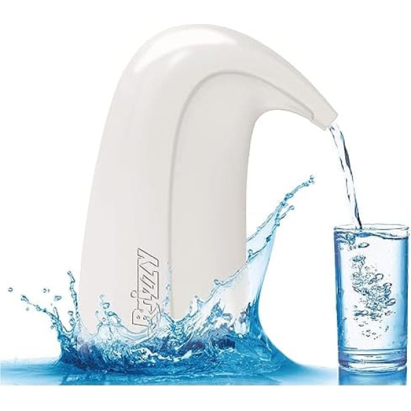 Brizzy Antibacterial Air Purifier for Faucet, Ultra Compact Faucet Air Purifier, Micro Filter, Tap Filter System, Certified and Made in Italy (Spiral Grey)