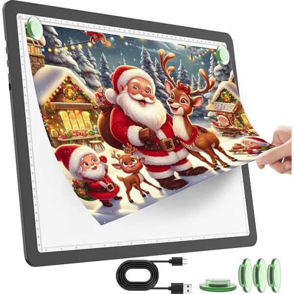 TOHETO A3 Light Table (A3-D60, Black)