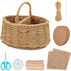 FREEBLOSS Macrame Basket Set for Beginners, Storage Baskets, DIY Basket Set, Basket Making, Accessories for Adults