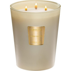 M&SENSE Scented Candle in Glass Linen Breeze 990 g 150 Hours Burn Time 3-Wick Natural Aromatherapy Candle Strong Scented Long Lasting Relaxation at Home New Home Gift Ideas